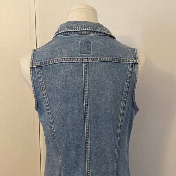 Lee Sleeveless Light Denim Mini Dress Size XS - Picture 8 of 14
